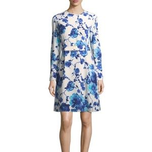 Tory Burch Giovanna Long Sleeve Lili Floral Silk Dress